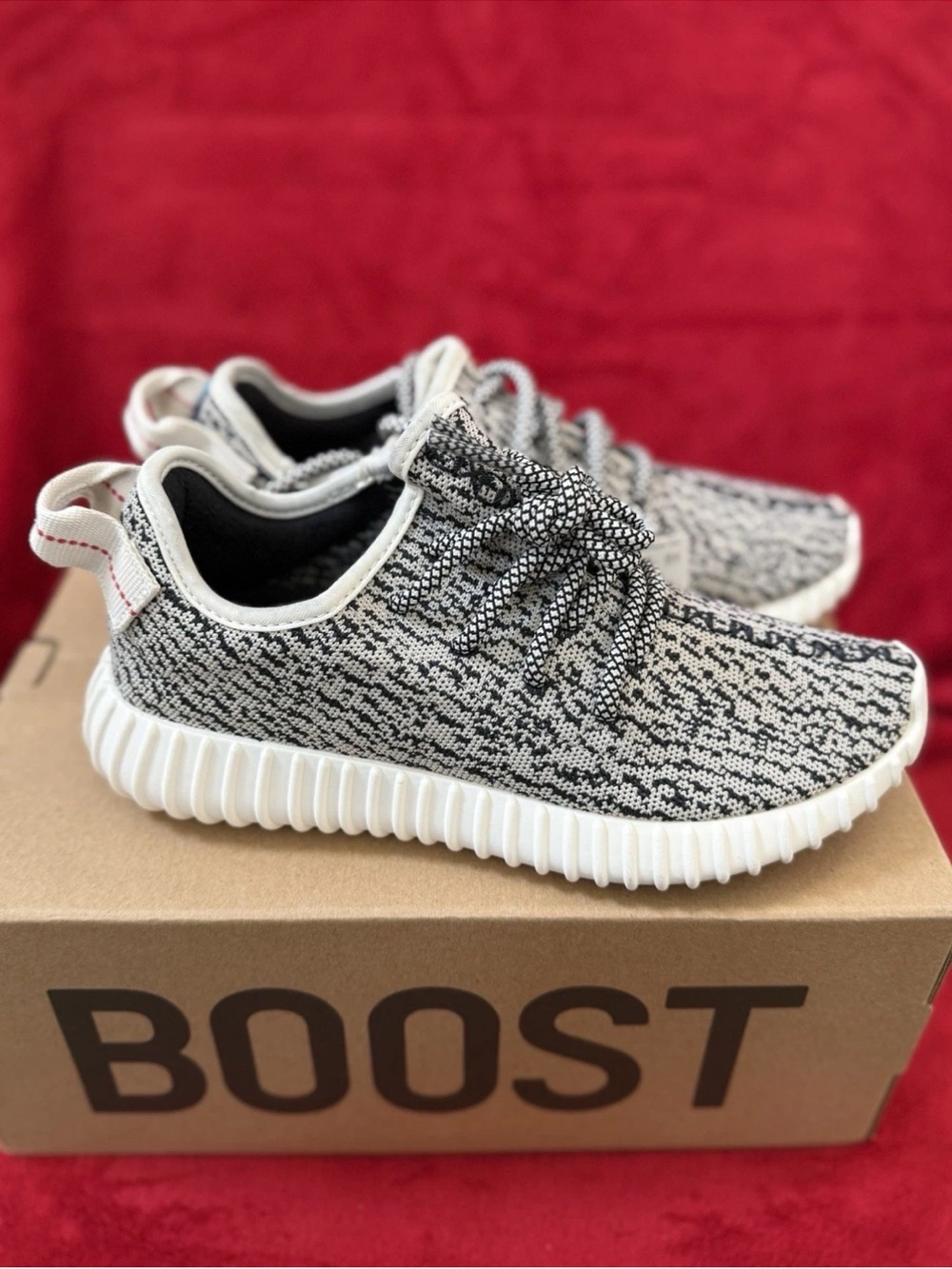 adidas Kids Black and White Knit Runner Sneakers